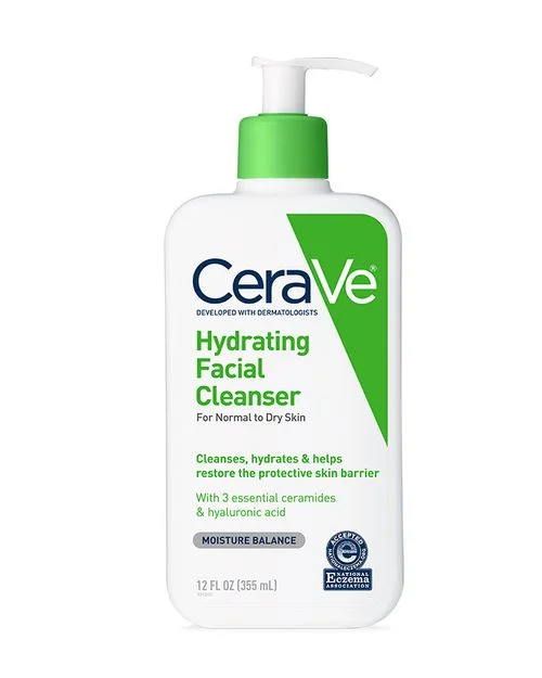 Gentle Cleanser: CeraVe Hydrating Facial Cleans
